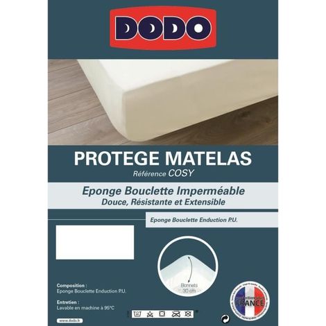 Protège matelas Cosy 140x190cm bonnet 30cm (1/5)