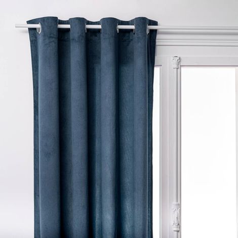 Rideau Tamisant "Lilou" 140x260cm Bleu Égéen