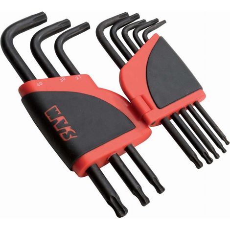 Rack mit 8 langen Torx-Ratschenschlüsseln mit Kugelkopf SAM - 66R8AL
