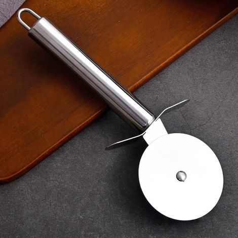 Roulette À Pizza - Acier Inoxydable - Pour Pizza Galettes Pâtes - 18,5 cm - 1 Pièce (1/5)