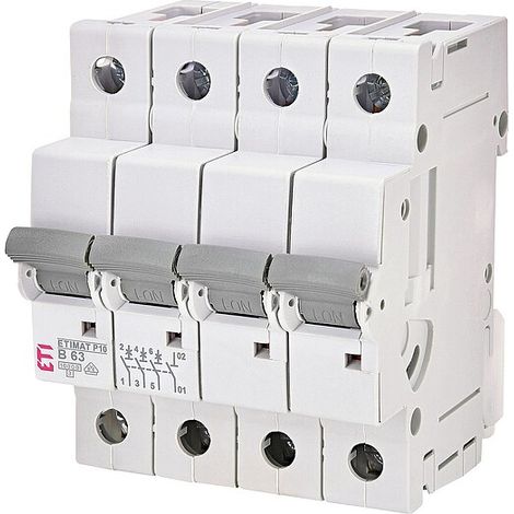 ETI Leitungsschutzschalter ETIMAT P10 3-polig + N, 10kA, B63, REG