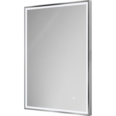 Madison Polished Chrome 500mm x 700mm Illuminated Dimmable LED Mirror with Demister and Touch Sensor (1/5)