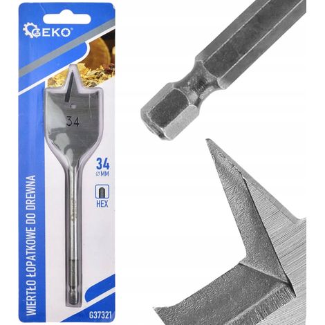 Punta da trapano per legno a paletta 34x152mm esagonale (20/200) (1/3)