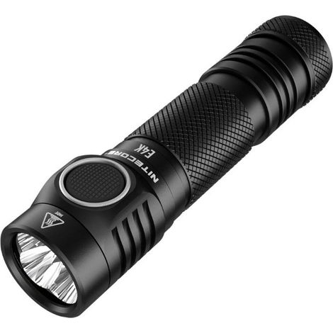 Nitecore E4K kompakte wiederaufladbare Taschenlampe schwarz