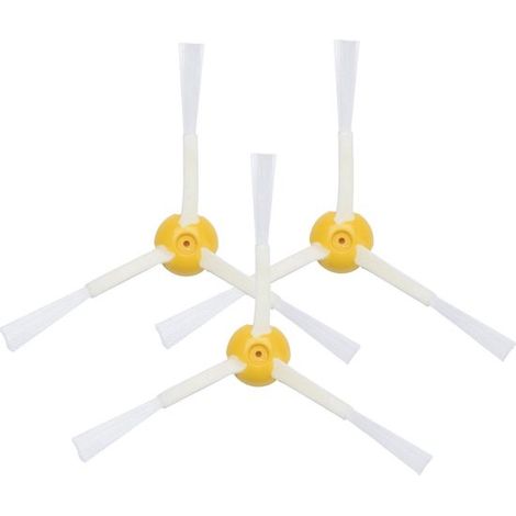 Juego de cepillos para aspiradora robot,Juego de repuestos,Compatible con la serie de aspiradoras robot iRobot Roomba 800/900,3 piezas,Amarillo (1/5)