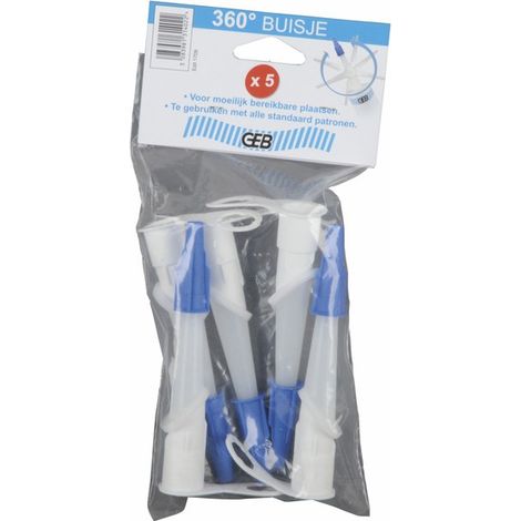 Canule orientable pour cartouche - Lot de 5 (X 5) - GEB : 131402