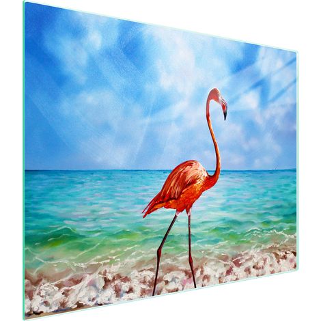 TAGLIERE IN VETRO 52x30 FLAMINGO (1/5)