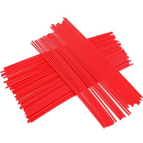 Ersatz-Sprührohr aus Kunststoff, Rohrverlängerung, beliebig kürzbar, passend für WD40 (100 Stück/25 cm)