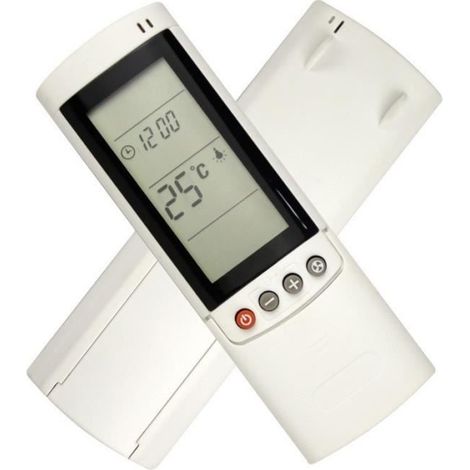 Télécommande de remplacement pour climatiseur Airwell RC08A/RC08W - VODOOL - Blanc - Garantie 2 ans (1/3)