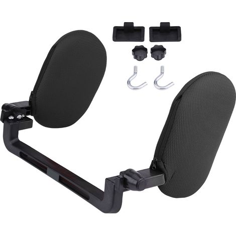 Appui-tête de siège auto, coussin de sommeil pour nuque, soutien cervical noir (1/5)