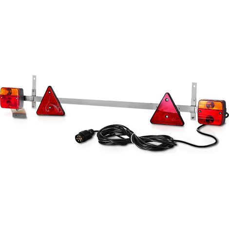 VEVOR Feux de Remorque Filaire, Feux Arriere/Stop/Clignotant/de Plaque deImmatriculation 12 V, Kit deEclairage de Remorquage Etanche avec Faisceau de Cable, pour Bateau, Camion, Camping-car, Motoneige (1/5)
