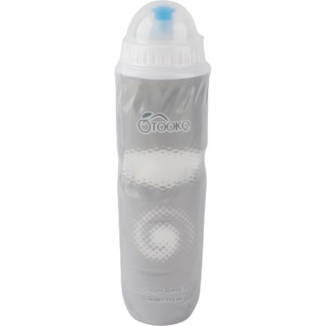 Bouteille de Sport en PE à double couche thermique de 710ML, pour l'extérieur, eau chaude et froide (argent) (1/5)