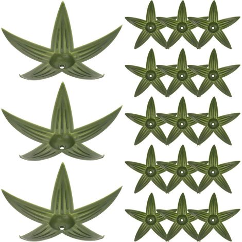 50 Pièces Calices de Fleurs Artificielles Vert en Plastique (1/5)