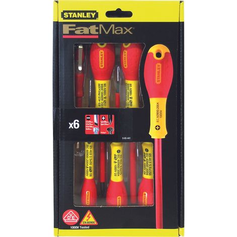Stanley SERIE GIRAVITI PER ELETTRICISTA FAT MAX 6 PZ.