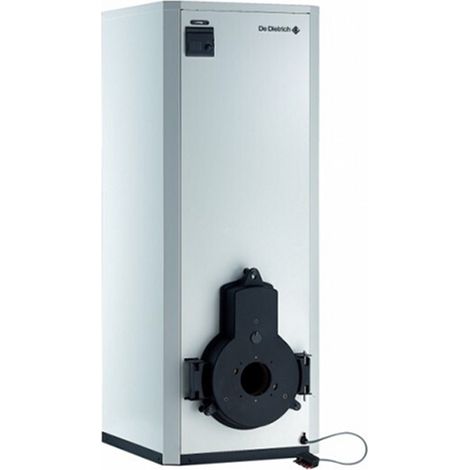 De Dietrich – Chaudière fioul à basse température 27 kW – Ballon 100 L – Évacuation cheminée – Confort eau chaude sanitaire – Compatible BioFioul F10