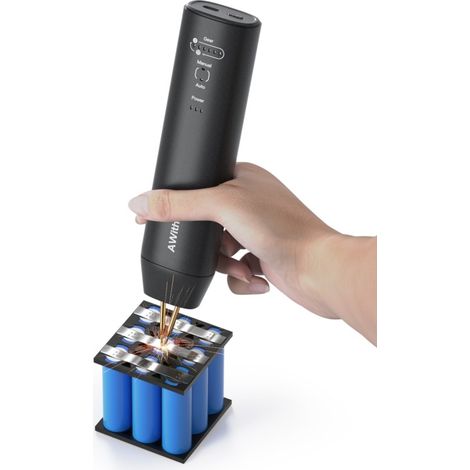 AWithZ Mini-Punktschweißgerät für Nickelbleche, tragbar, DIY (1/4)