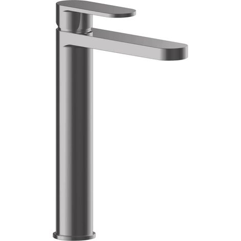 Nuie Binsey Tall Mono Basin Mixer Tap - Brushed Pewter