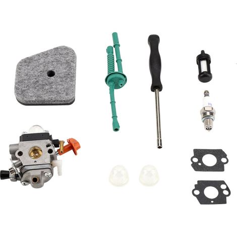 Kit Carburateur (C1Q-S173/174/176) avec Joints, Bougie, Durites pour Tondeuse (1/5)