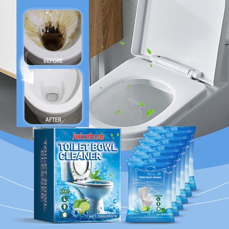 WC-Reinigungspulver für Haushalts-WCs und Badezimmer – Entfernt Flecken und Urinflecken mit frischem Duft – 150 g (25 g 6) -- BIEMMEDUE (1/5)