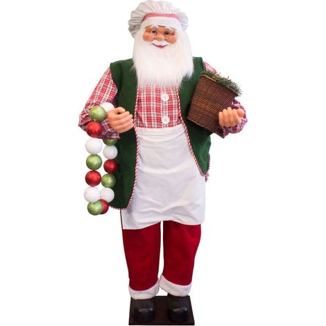 Von Hand gefertigter Weihnachtsmann Koch 150cm - für die richtige Festtagsstimmung (1/2)