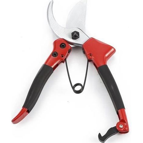 Professionelle Gartenschere aus SK5-Stahl, vielseitig für Gartenarbeit und Heimwerkerarbeiten mit ergonomischem Griff.