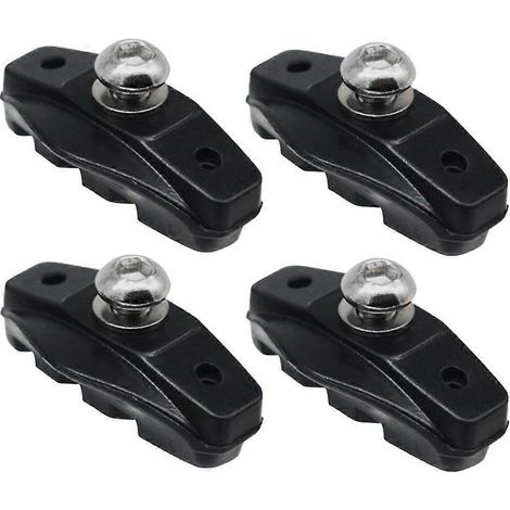 Convient pour 2/4 paires de plaquettes de frein de vélo de route, supports de plaquettes de frein en caoutchouc de type C (noirs).