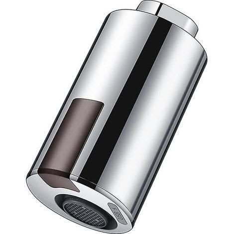 Robinet intelligent sans contact avec capteur de mouvement, 41 mm (L) x 41 mm (l) x 79 mm (H), économie d'eau, pour salle de bain et cuisine, couleur argentée (1/4)