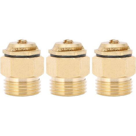 Beyamis pack di 3 ugelli G1/2 – rifrazione, rame, regolabile, micro-irrigatore per giardino/orto/serre (1/5)