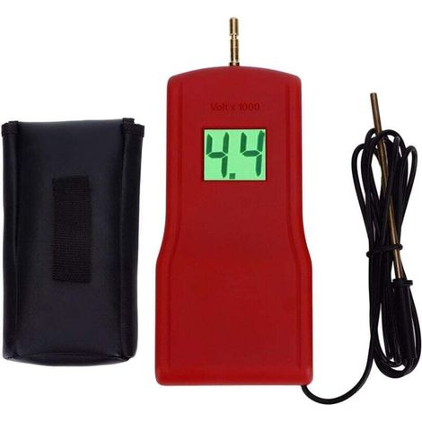 Testeur de tension numérique pour clôture électrique – 15 kV, écran LCD, boîtier avec couvercle batterie, plage 200–15 000 V (1/4)