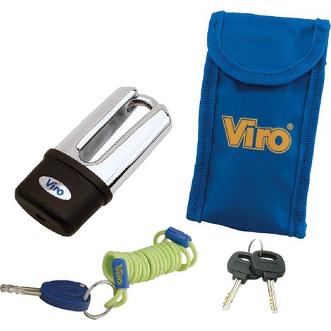 Viro 152.47 Extreme Bloccadisco Moto e Scooter con Asta da 11 mm Cromato colore Cromo (1/5)