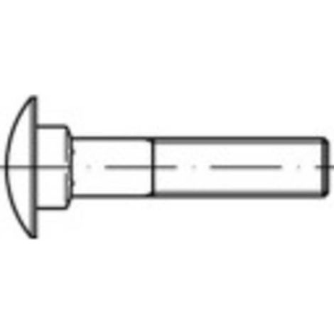 [NEUWERTIG] B-Ware TOOLCRAFT Flachrundschraube Bolzen M10 30mm Vierkant Stahl verzinkt 200 Stück (1/2)