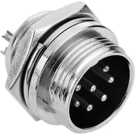 BeMatik - Micro connecteur mâle 7 broches GX16 aviation (1/5)