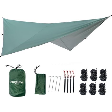 Telo da campeggio impermeabile per turisti, 360x290 cm (1/4)