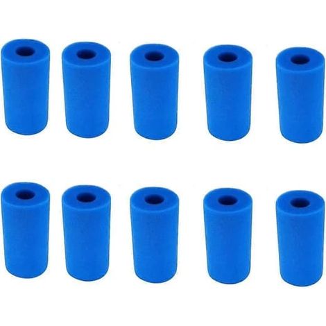 Lot de 10 filtres en mousse réutilisables et lavables de type A pour aquarium/piscine. Accessoires pour filtres. (1/5)