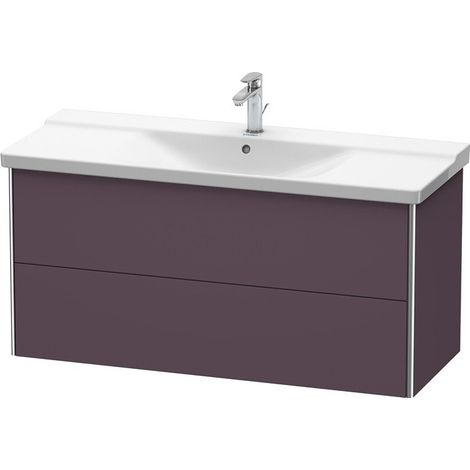 Meuble sous-vasque XSQUARE 565x1210x473mm Satin aubergine