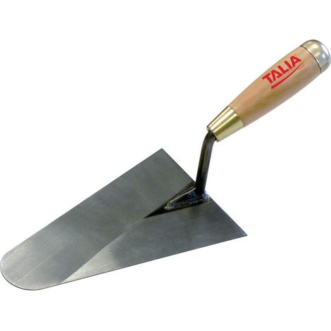Truelle Lisseuse Bout Rond Soudée 20cm Manche Bois - Taliaplast - 430802 (1/2)