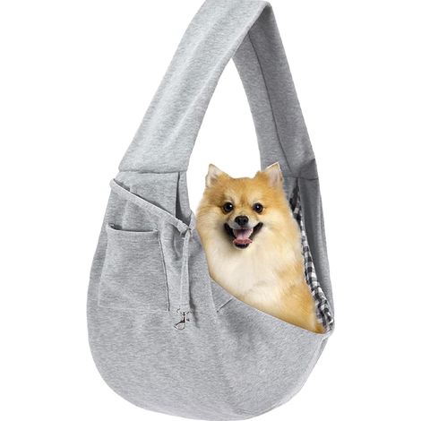 Haustiertragetasche für Hunde und Katzen, verstellbare Schultertasche für kleine Hunde, ideal für unterwegs, auf Reisen und beim Spazierengehen (1/5)