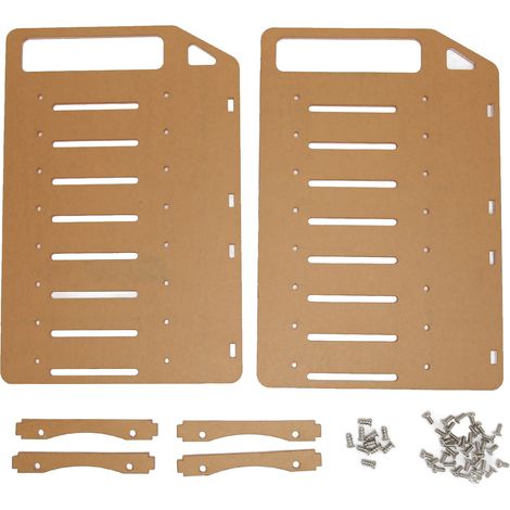 Selbstbau-Festplattenständer, mehrschichtig, präzise Befestigungslöcher, 8-stufiges Acrylregal für den Schreibtisch. (1/5)