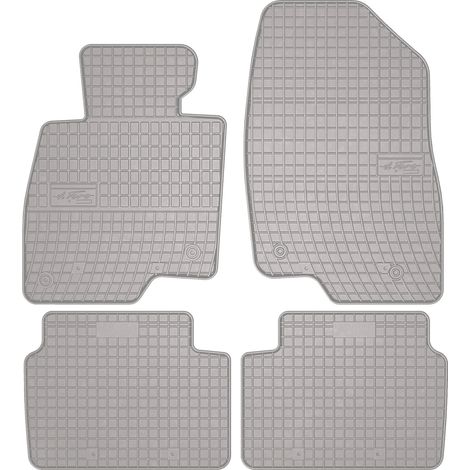 Alfombrillas de goma para coche: Mazda 3 III (BM) hatchback, sedán (2013-2018) - color gris. (1/5)