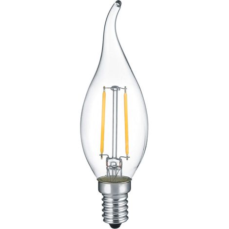 E14 Filament LED - 2 Watt, 250 Lumen, warmweiß, Ø3cm - nicht dimmbar
