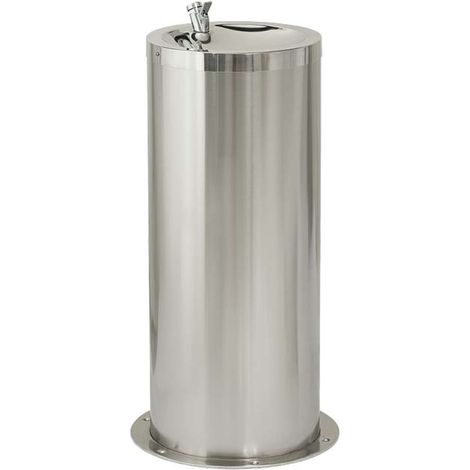 Sanela Fuentes de agua potable de acero inoxidable - Fuente de agua potable para suelo 800 mm, acero inoxidable SLUN 23