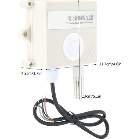 Module capteur de CO2, détecteur de dioxyde de carbone, transmetteur 3 en 1 de température et d'humidité 485 (1/5)