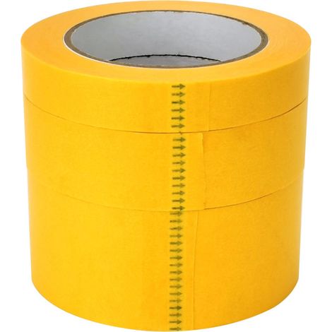 TrendLine Kreppband-Set 19/ 30/ 50 mm x 50 m gelb