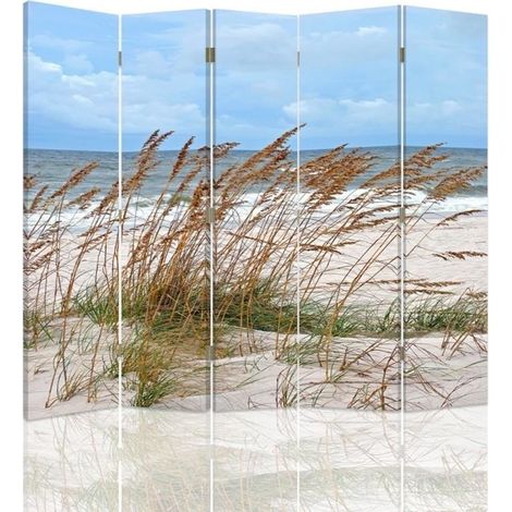 Paravento bilaterale, Erba in riva al mare - 180x170 (1/5)