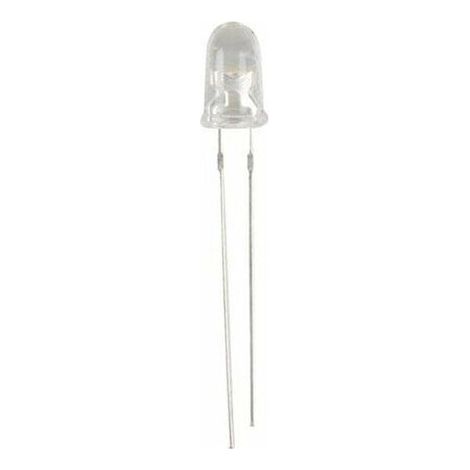 LED - 5 mm - Jaune Ambre - Transparent - 589 nm - 2 V - 20 mA - Angle 15° - 8200 mcd - Lot de 10