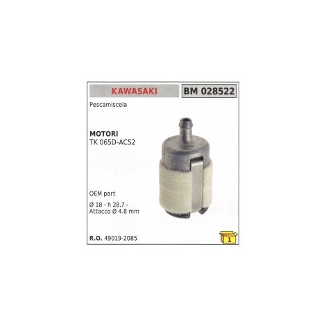 OEM Pescamiscela PIEZA KAWASAKI TK065D-AC52 desbrozadora 49019-2085