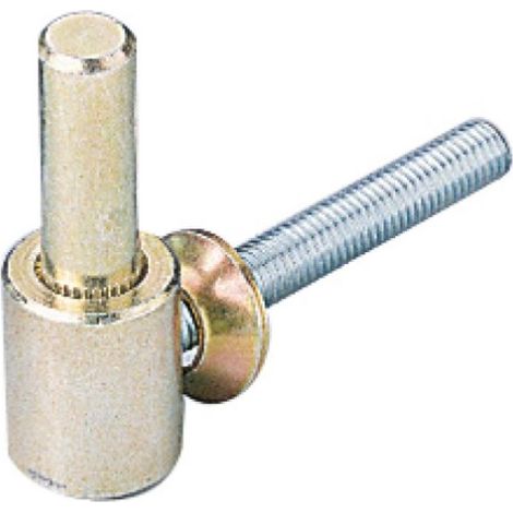 Gond à visser axe Ø 14 mm longueur 80 mm zingué bichromaté pour cheville plomb lot de 4 - BURGAUD