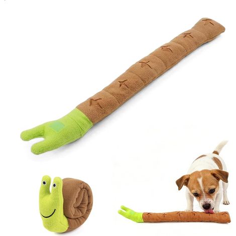 Tapis à Renifler pour Chien en Forme D'Escargot Jouet Interactif avec Couineur Modes De Jeu 2 en 1 (Plat Et Roulé) Tapis à Renifler Lavable pour Chiens De Petite Et Moyenne Taille (1/5)