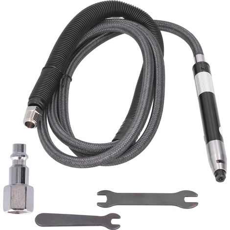 Stylo de polissage pneumatique réglable, kit de ponçage portatif avec mandrin, outil rotatif à air comprimé KP-6091US, prise US (1/5)
