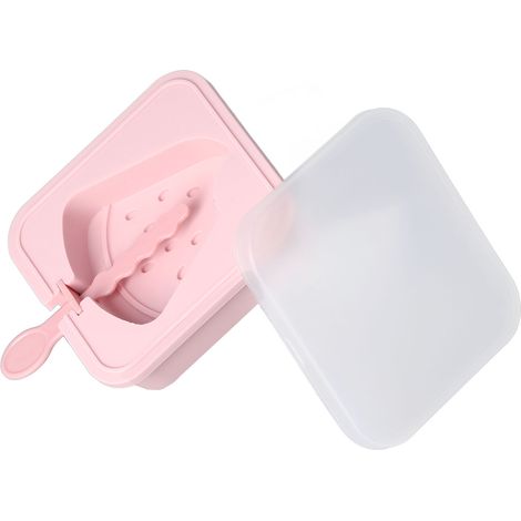 Moules à glace réutilisables et empilables en silicone pour glaces et cakesicles, avec couvercle et bâtonnets, pour une utilisation facile. (1/5)
